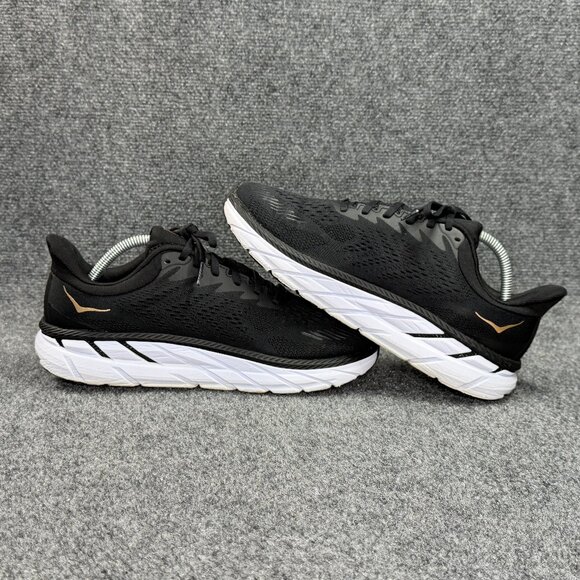 Hoka Clifton 7 Running Shoes Women's Size 10 Black Athletic Training Sneakers - Picture 8 of 12